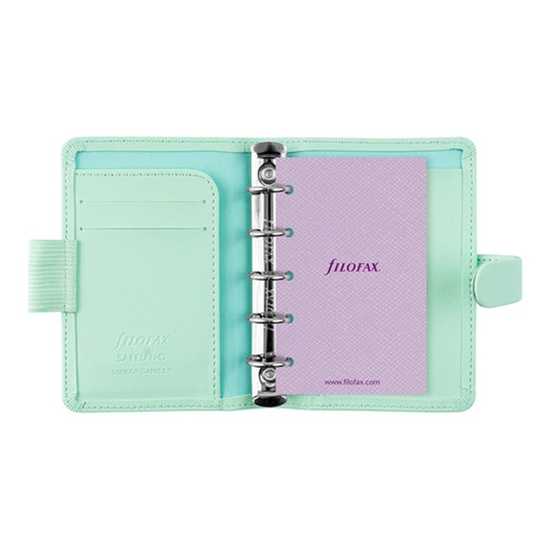 Filofax Mini Saffiano Organiser - Neo Mint