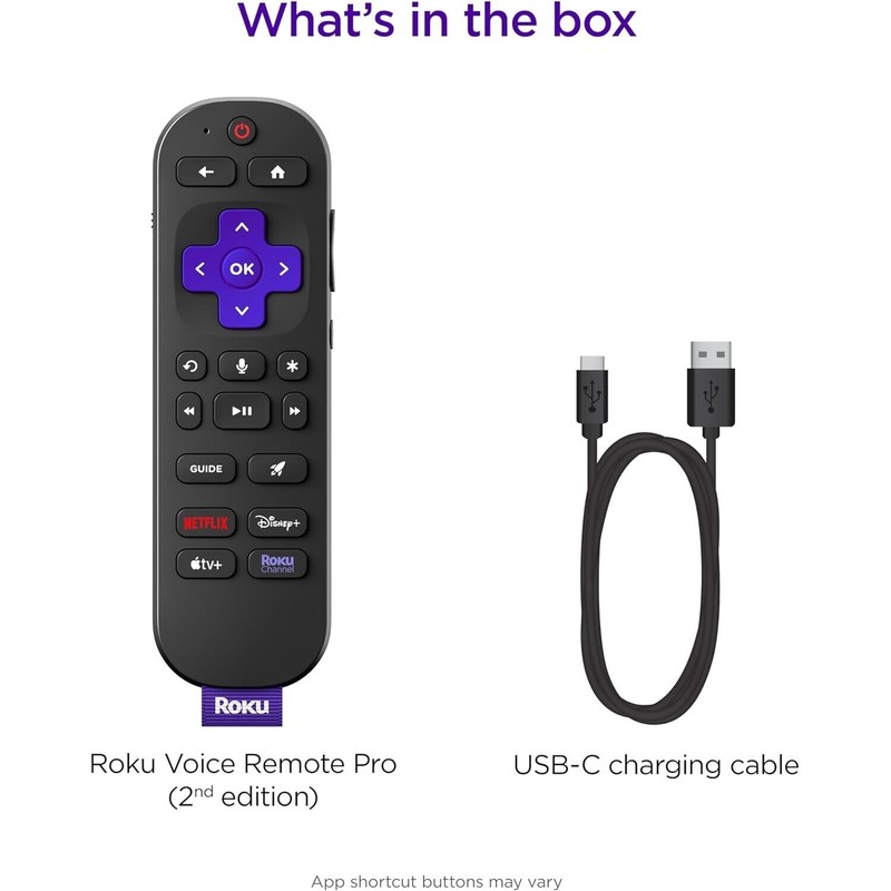 Roku Voice Remote Pro (2nd Ed.) | Rechargeable TV Remote