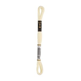Anchor 232956 4635000-00275 Embroidery Thread, Cotton, Cream, 3 g