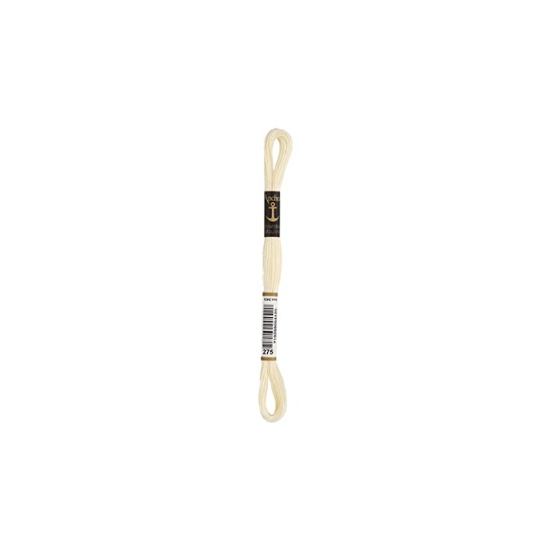 Anchor 232956 4635000-00275 Embroidery Thread, Cotton, Cream, 3 g