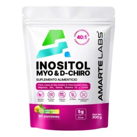 Inositol Myo D Chiro 40 1 Mujer Magnesio Zinc Folato D3 Lima Limon 60 Porciones Amarte Labs                                                           