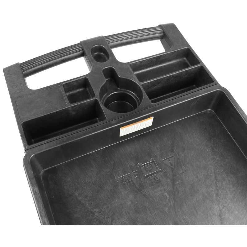 MaxWorks 80855 500-lb Utility Service PP Cart With Two Trays