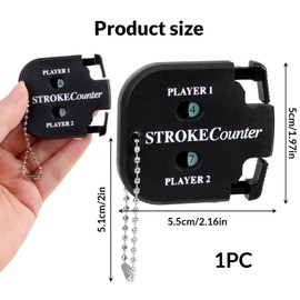 YYCLIPY Portable digital Golf Score Counter Mini Golf Shot Clicker Counter Golf Score Indicator Black with Keychain Dial Resetting Tool for Golf Game Scorekeeper Golf Gadgets Outdoor Sport