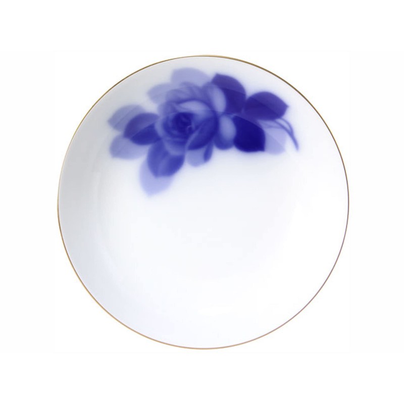 Okura Toen 31H/8211 Blue Rose Soup Plate, 7.5 inches (19