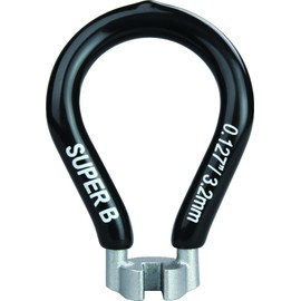 SUPER B 5540 Spoke Wrench 0.127 0.13 inch (3.2 mm) Black