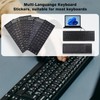 2PCS Russain Keyboard Stickers with Tweezer, Replacement Cyrillic Keyboard Letters