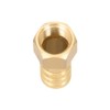 sourcing map Pipe Adaptor Brass Hose Connector 10 mm Barb