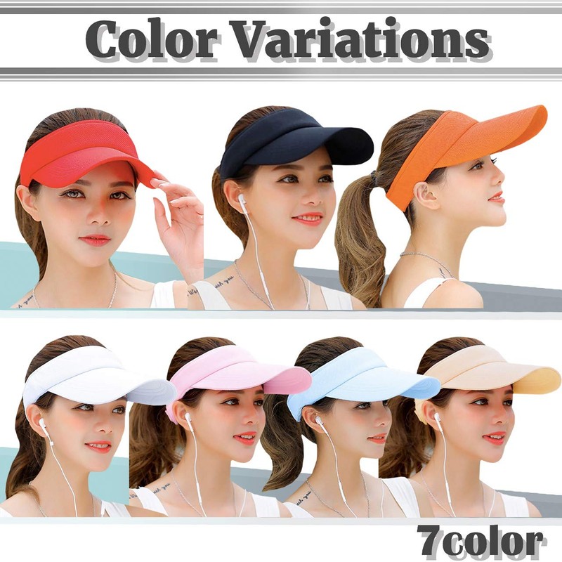 Buzz Select CAP064 Women's Sun Visor, Hat, Fashionable, Long Brim,
