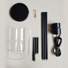 KLSS Black Pendant Lights Kitchen Island - Clear Glass Pendant