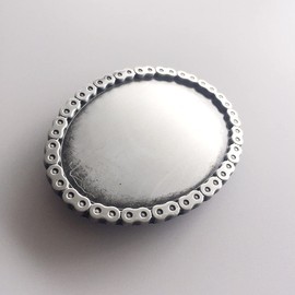 JEAN'S FRIEND Vintage Style Oval Rider Blank Belt Buckle Boucle de Ceinture