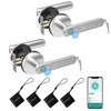 BIWIBON Fingerprint Door Lock, 5 in 1 Smart Door Knob