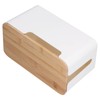 Small Cable Management Box with Wooden Lid TV Wires Routers