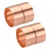 sourcing map Copper Pipe Coupling 35mm Straight Connecting Adapter with