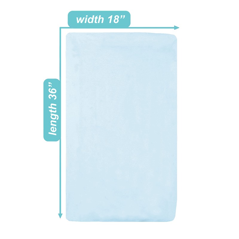 American Baby Company Heavenly Soft Chenille cuna Hoja, Azul, 24"