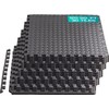 Yes4All Interlocking Exercise EVA Mat Floor Protector (120 Square Feet