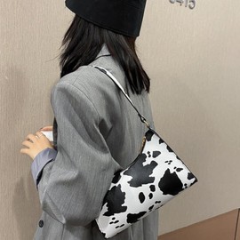 Y2k Shoulder Bag, Women's Handbag, Shoulder Bag, 90s Shoulder Bag, Vintage Handbag for Women, Dating, Travel, Party, Shopping (Dairy Cattle)