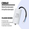 Iruihoo Motor Capacitor 6µF CBB60,450V Capacitor 50/60Hz 6UF Starting Capacitor