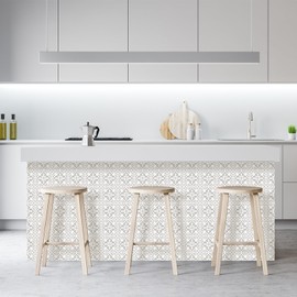 Gray Collection Peel and Stick Tile Stickers, 6x6 Inch 12 PCS Set Backsplash Tile Decals Bathroom & Kitchen Vinyl Wall Decals Easy to Apply Just Peel & Stick Home Décor