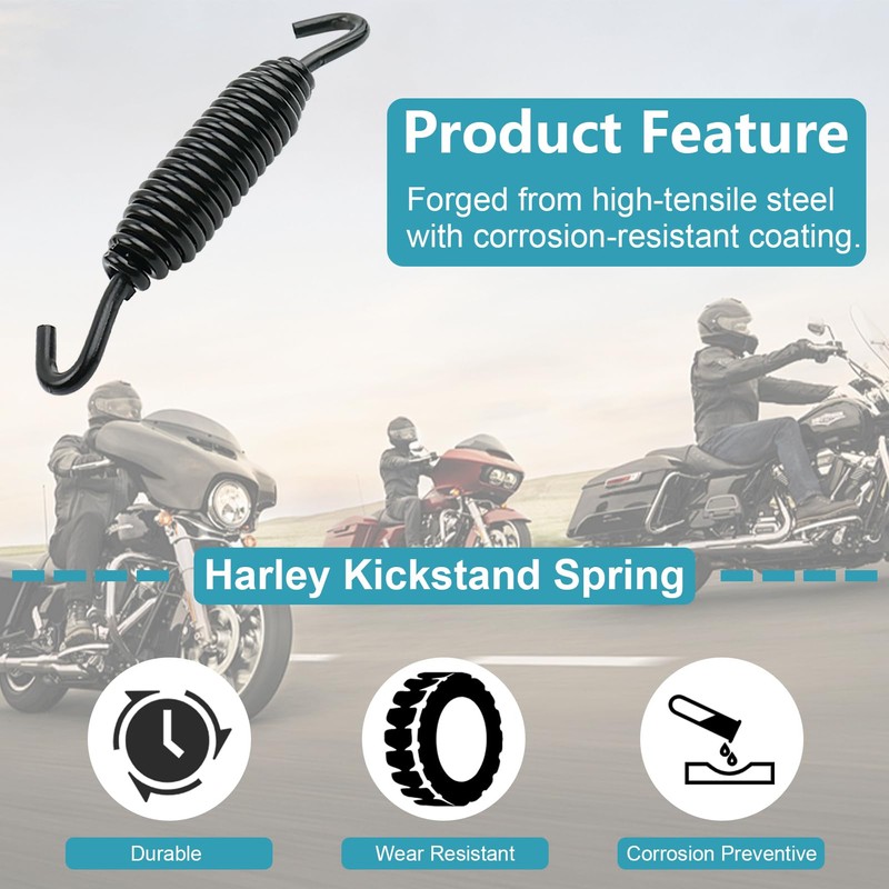 1 Pack Kickstand Spring, High-Carbon Steel Motorcycle Kickstand Spring for