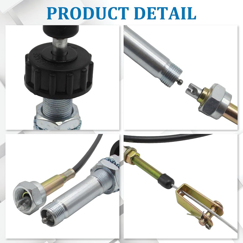 VCGTX10 10FT Vernier Throttle Cable, Heavy Duty Vernier Locking Throttle