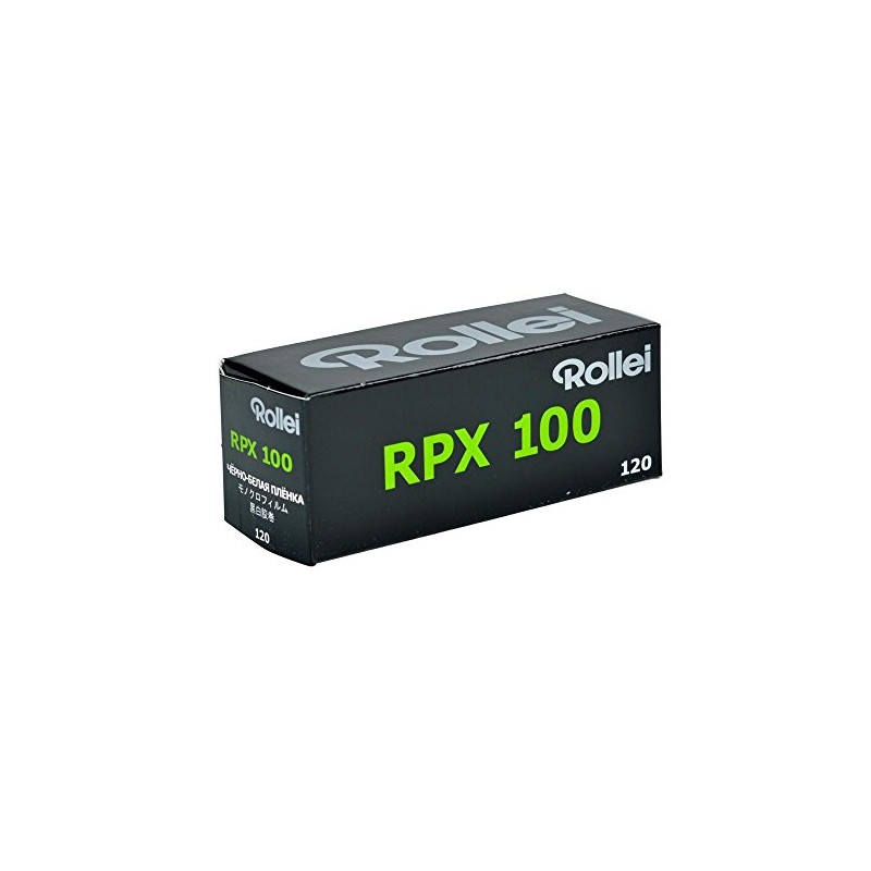 Rollei RPX 100 ISO Black & White Film, 120 Size