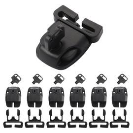 6 Pack Spa Hot Tub Cover Clips Hot Tub Cover Latch Replacement Clips Key Spa Cover Latches Clip Locks with Keys Hot Tub Accessories