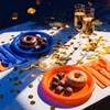 Uiifan 144 Pcs Plastic Plates for Party Set 9" Dinner