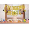 AETGDDS I'm Digging Being 4 Gold 4th Birthday Banner, Construction