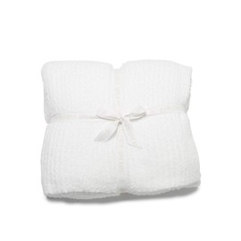Barefoot Dreams CozyChic Ribbed Bed Blanket Full/Queen White