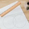 iplusmile 30 Pieces Wooden Ruler Hardwood Measuring Stick Training Aid