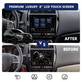 Fit Mitsubishi Outlander and Sport 8" Touch Screen - Touch Screen Glass Digitizer Radio Replacement Compatible with 2019 2020 2021 2022 Replaced OEM