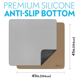 Paw Inspired Washable Pee Pads for Dogs (2 Pack) | Leakproof, Non-Slip Reusable Puppy Pads for Potty Training, Whelping, Waterproof Mat (41x41 Size, Pack of 2)