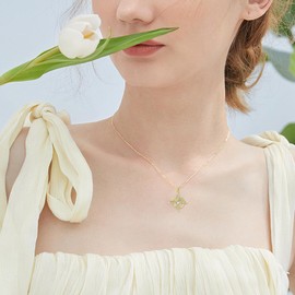 HUKKUN Witch Chain 925 Silver Women's Celtic Knot Witch Pendant Necklace Wicca Witches Jewellery Gifts for Women, Sterling Silver