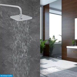 Meer Cabezal De Ducha De Lluvia De Abs Cromado 20 Cm X 20 Cm