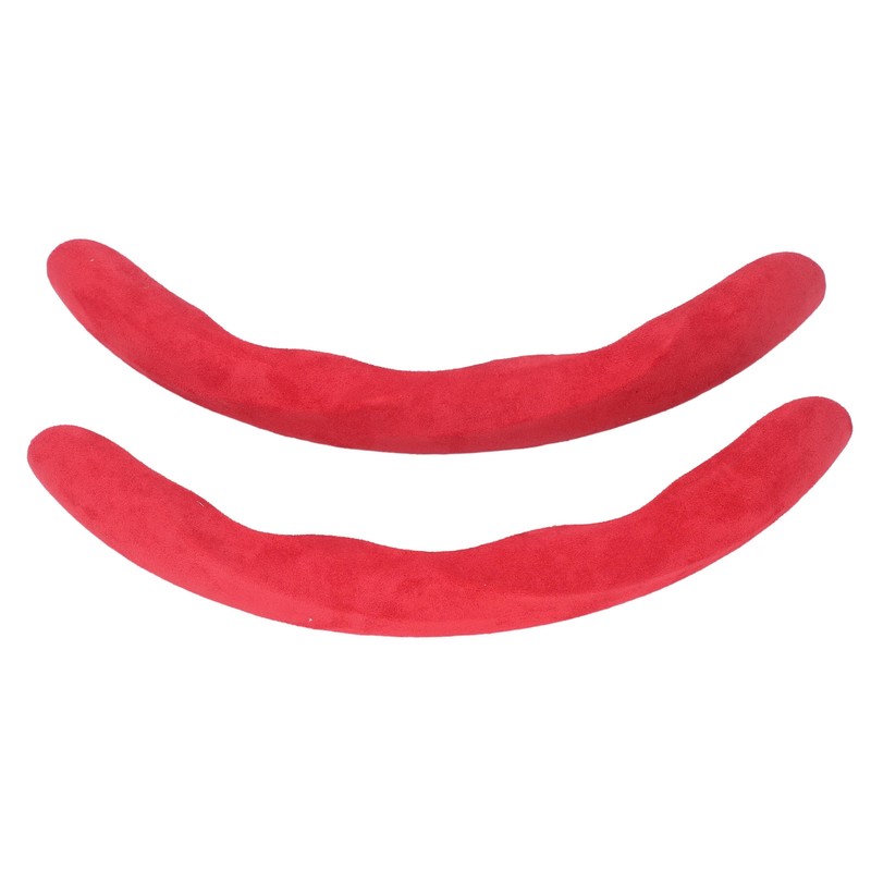 2PCs Car Steering Wheel Cover Segmented Protector Anti Skid Replacement