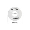 MECCANIXITY Guitar Toggle Switch Washer Plate Rhythm Treble Ring White