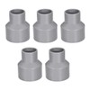 sourcing map PVC Pipe Connector Water Connectors Coupling Grey 50
