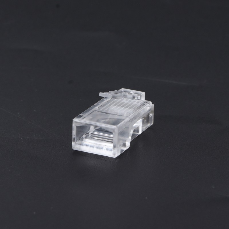 100Pcs Network Crystal Heads Gold Plated Strong Toughness Cable Connectors