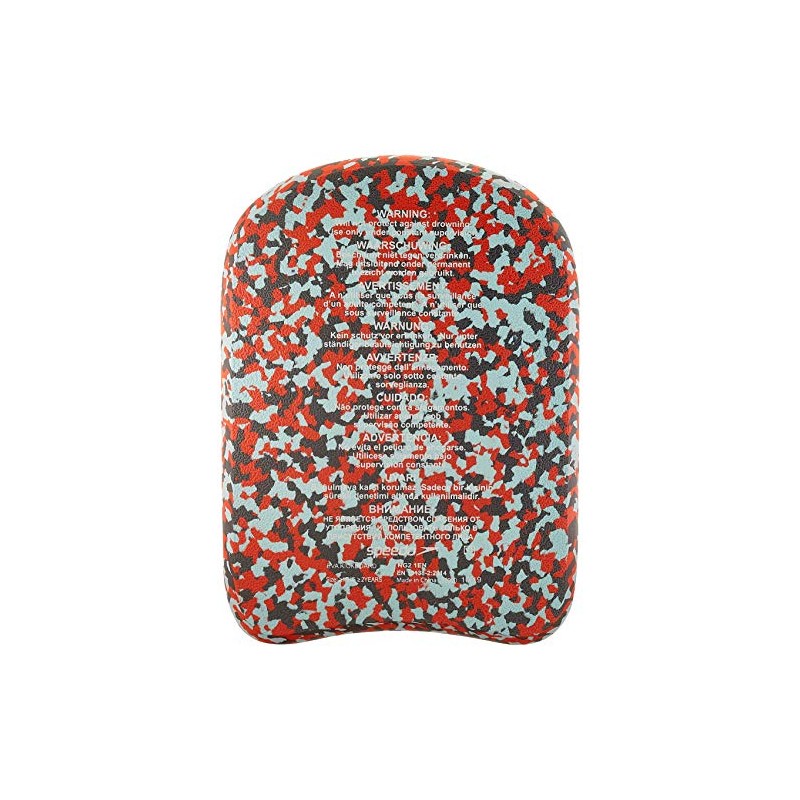 Speedo Unisex EVA Kickboard, Lava Red/Chill Blue/Grey