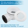 2-Inch Side Outlet Low Profile Shower Drain, PVC Shower Drain