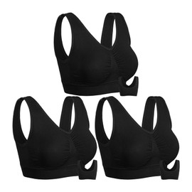 Onory 3 Pack Sports Bras for Women Wirefree Padded Workout Yoga Gym Fitness Bra Medium Support