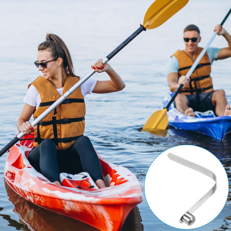 PATIKIL 8x8mm Kayak Paddle Snaps, 6 Pack Tent Pole Clips