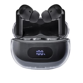 Intenso Buds Plus - TWS True Wireless Kopfhörer T310AE mit Active Noise Cancelling, ENC, Bluetooth und bis zu 25 Std. Musikwiedergabe, Schwarz