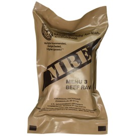 Beef Ravioli MRE Meal - Genuine US Military Surplus Inspection Date 2020 and Up