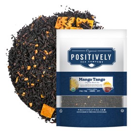 Organic Positively Tea Company, Mango Tango Black Tea, Loose Leaf, 4 Ounce