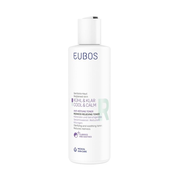 Eubos I Cool & Clear I Anti-Redness Toner I Medical Facial Toner I To Soothe Skin Irritation and Redness I 200 ml