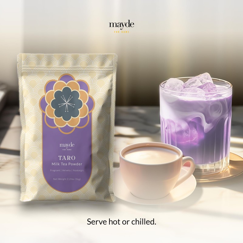 Mayde Taro Milk Tea Powder, Instant Milk Tea Powder From