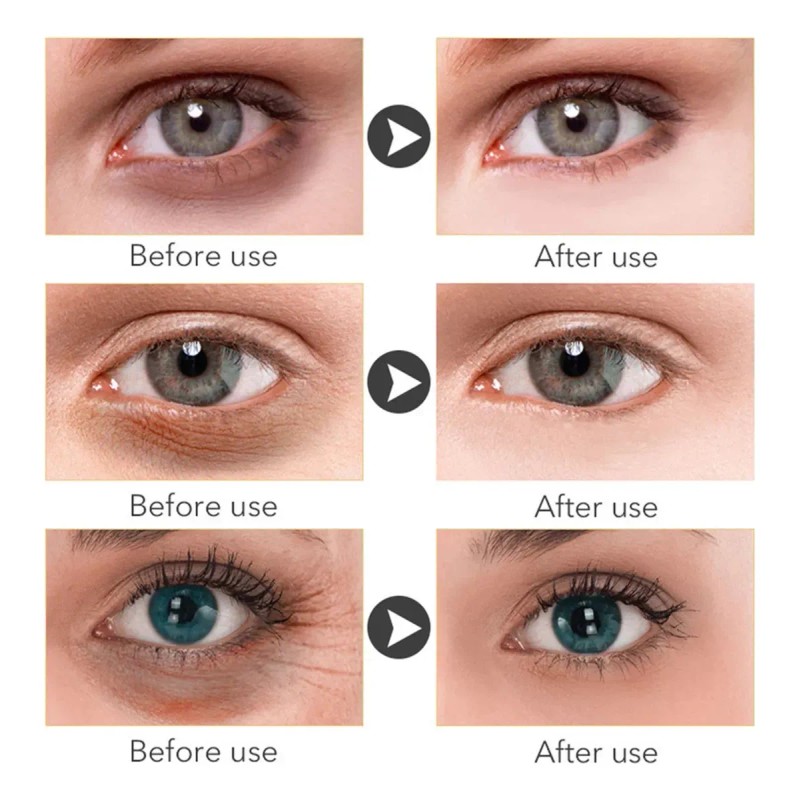 🔥 Parches para ojos ojeras colágeno oro arrugas 100 pares