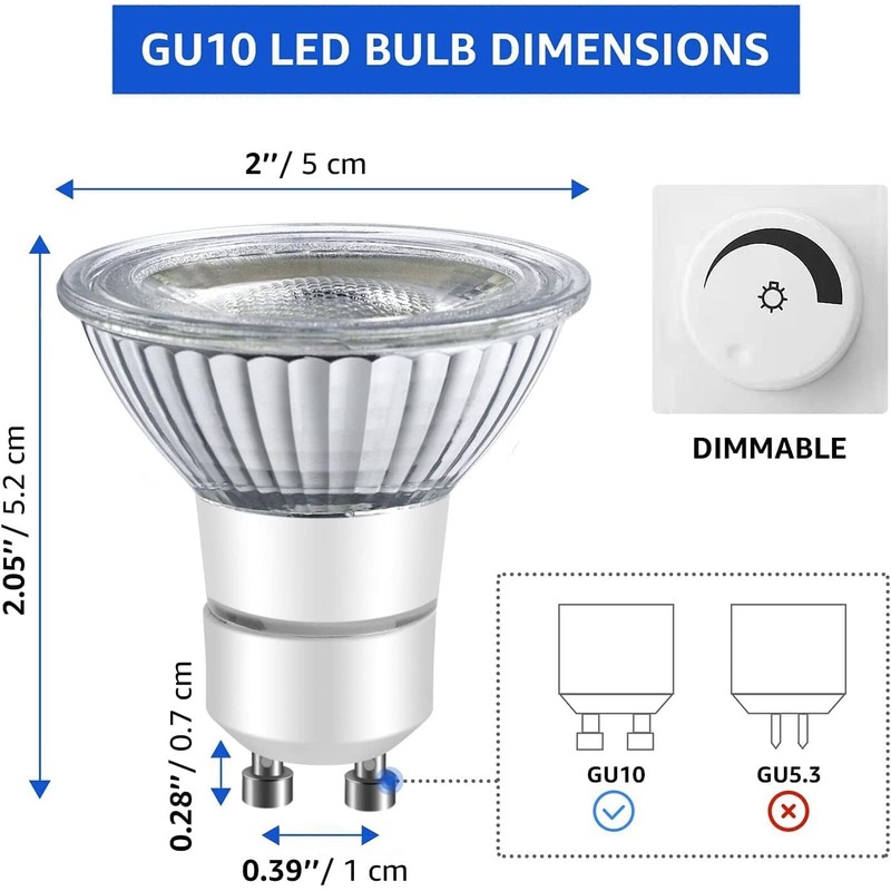 LED GU10 Range Hood Light Bulbs, LED Stove Appliance Light