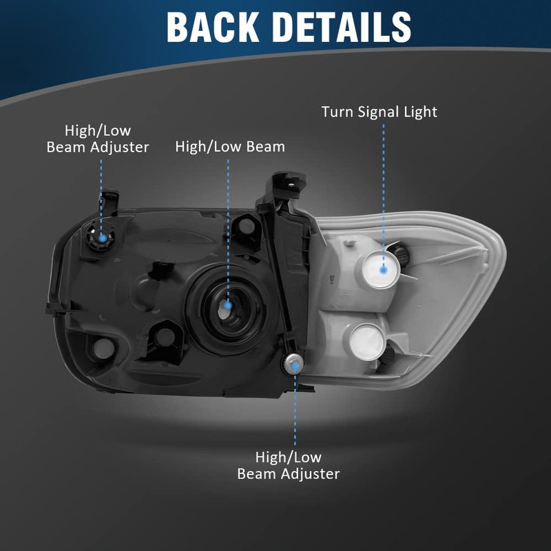 AXLAHA 2005-2006 Tundra Headlights Assembly for 2005-2006 Toyota Tundra /